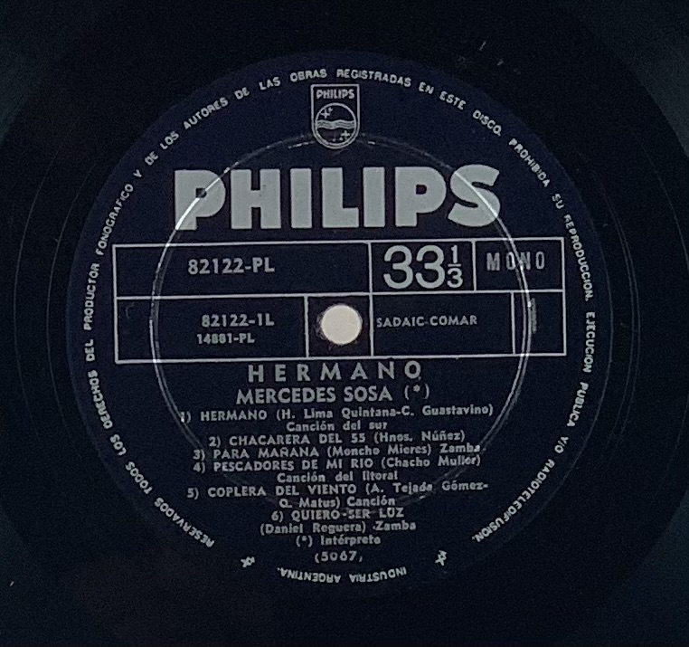 Mercedes Sosa – Hermano (LP usado)