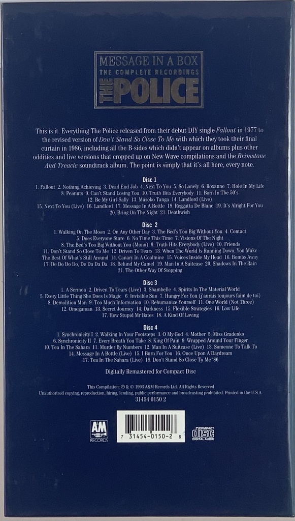 The Police – Message In A Box (The Complete Recordings)