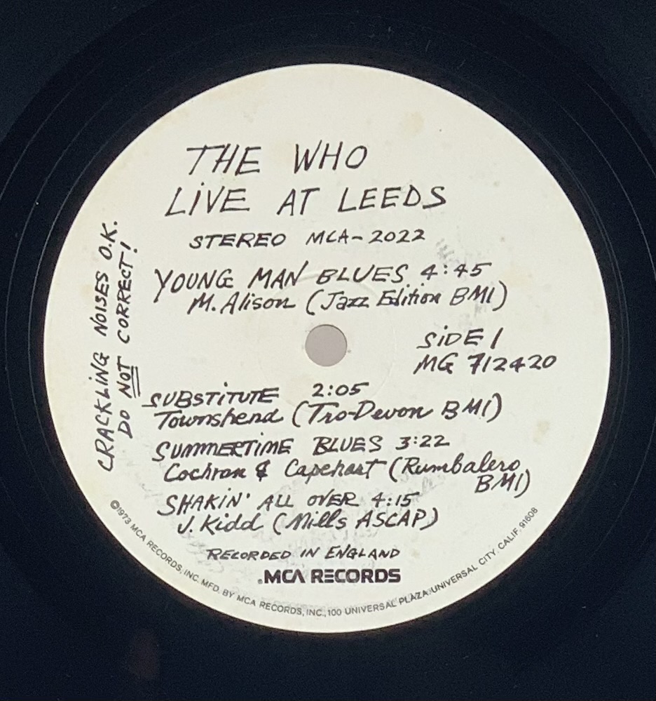 The Who - Live At Leeds (LP usado)