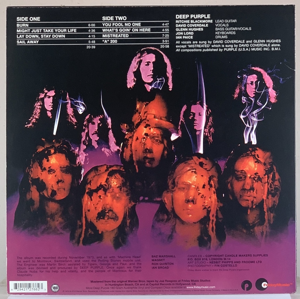 Deep Purple – Burn (LP semi novo)