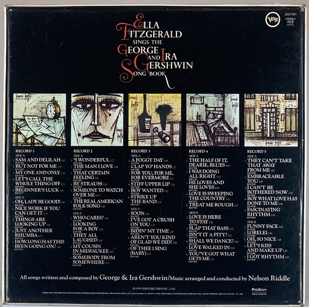 Ella Fitzgerald – Ella Fitzgerald Sings the George and Ira Gershwin Song Book (5 LPs box usado)