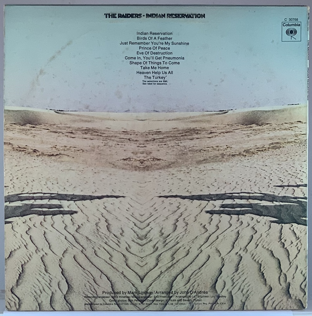 Raiders,The - Indian Reservation (LP usado)