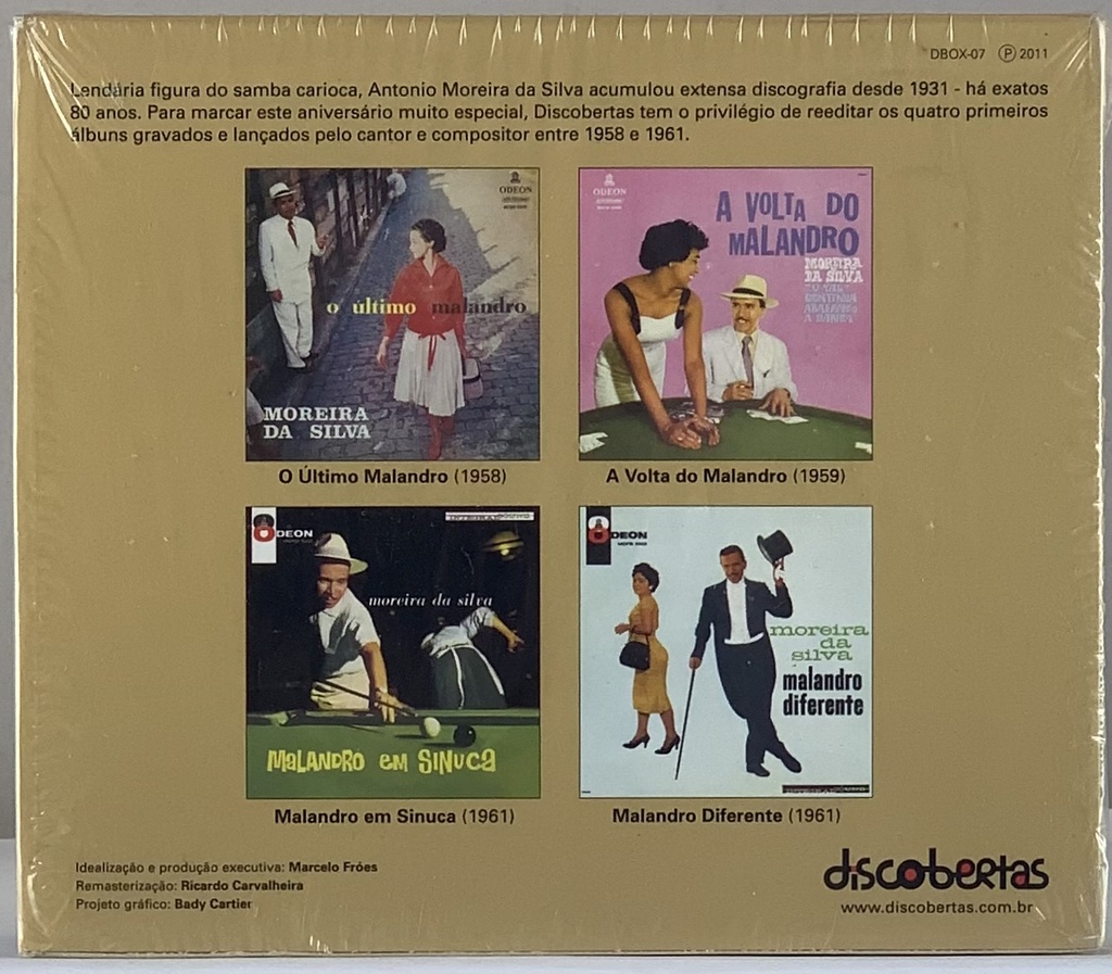 Moreira da Silva – O Último Malandro (Box 4CDs usado)
