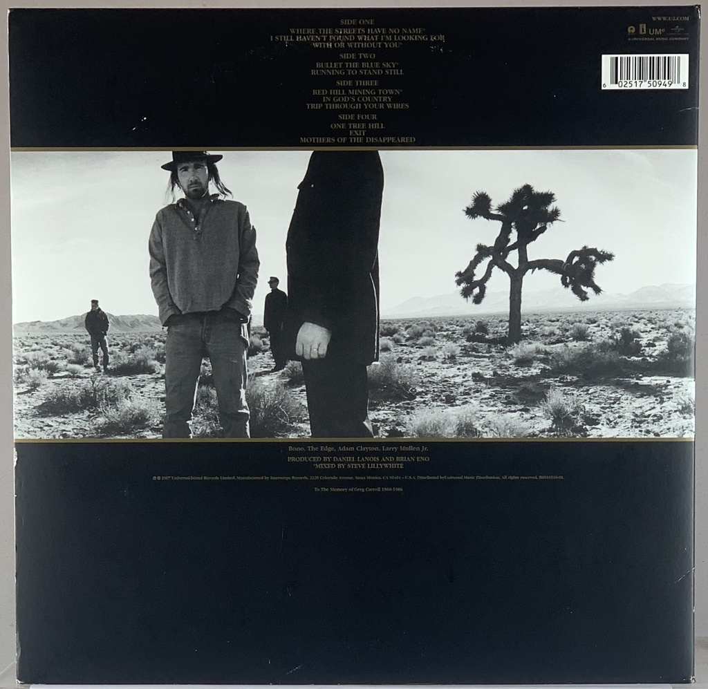 U2 – The Joshua Tree (2LPs usado)
