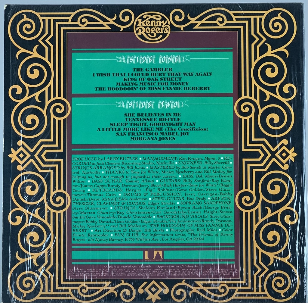 Kenny Rogers - The Gambler (LP usado)