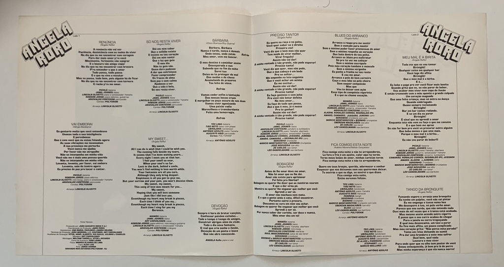 Angela Ro Ro – Só nos Resta Viver (LP usado)