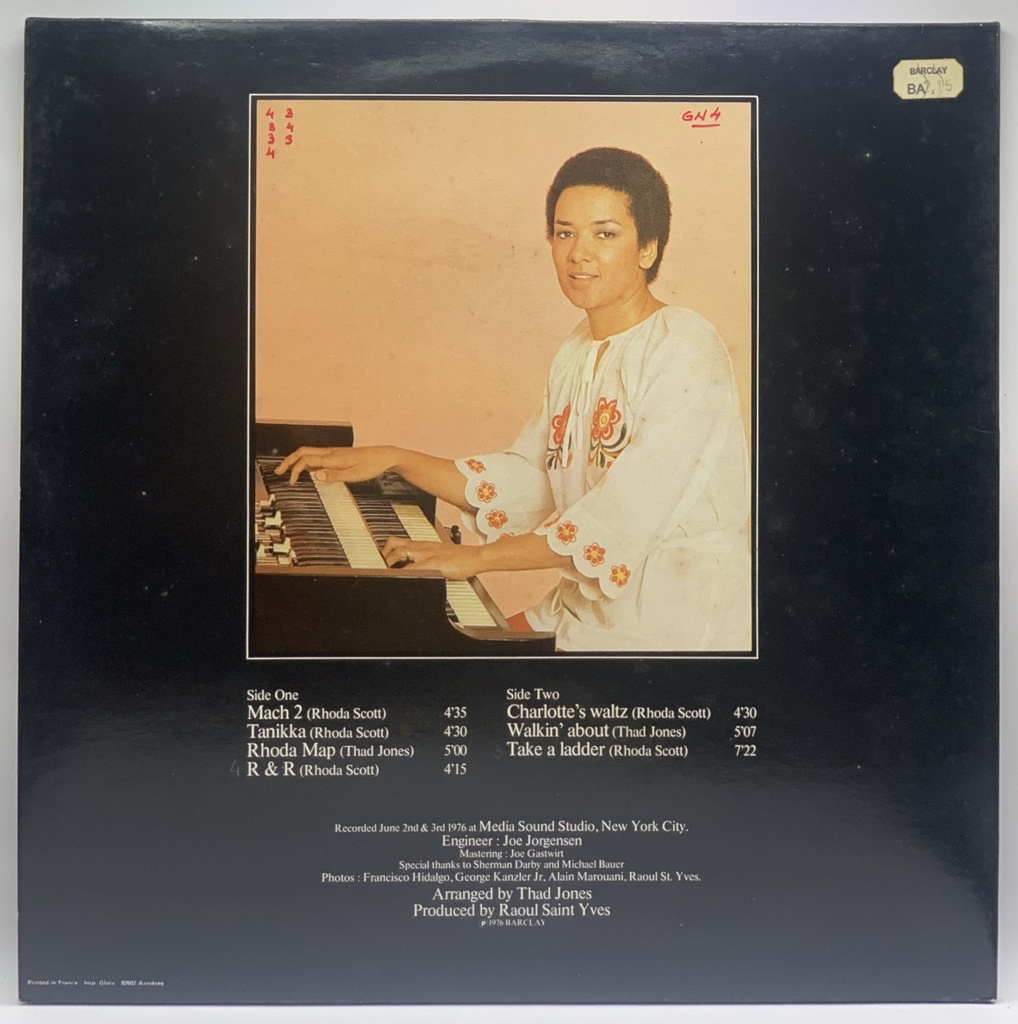Rhoda Scott - Rhoda Scott in New York (LP usado)