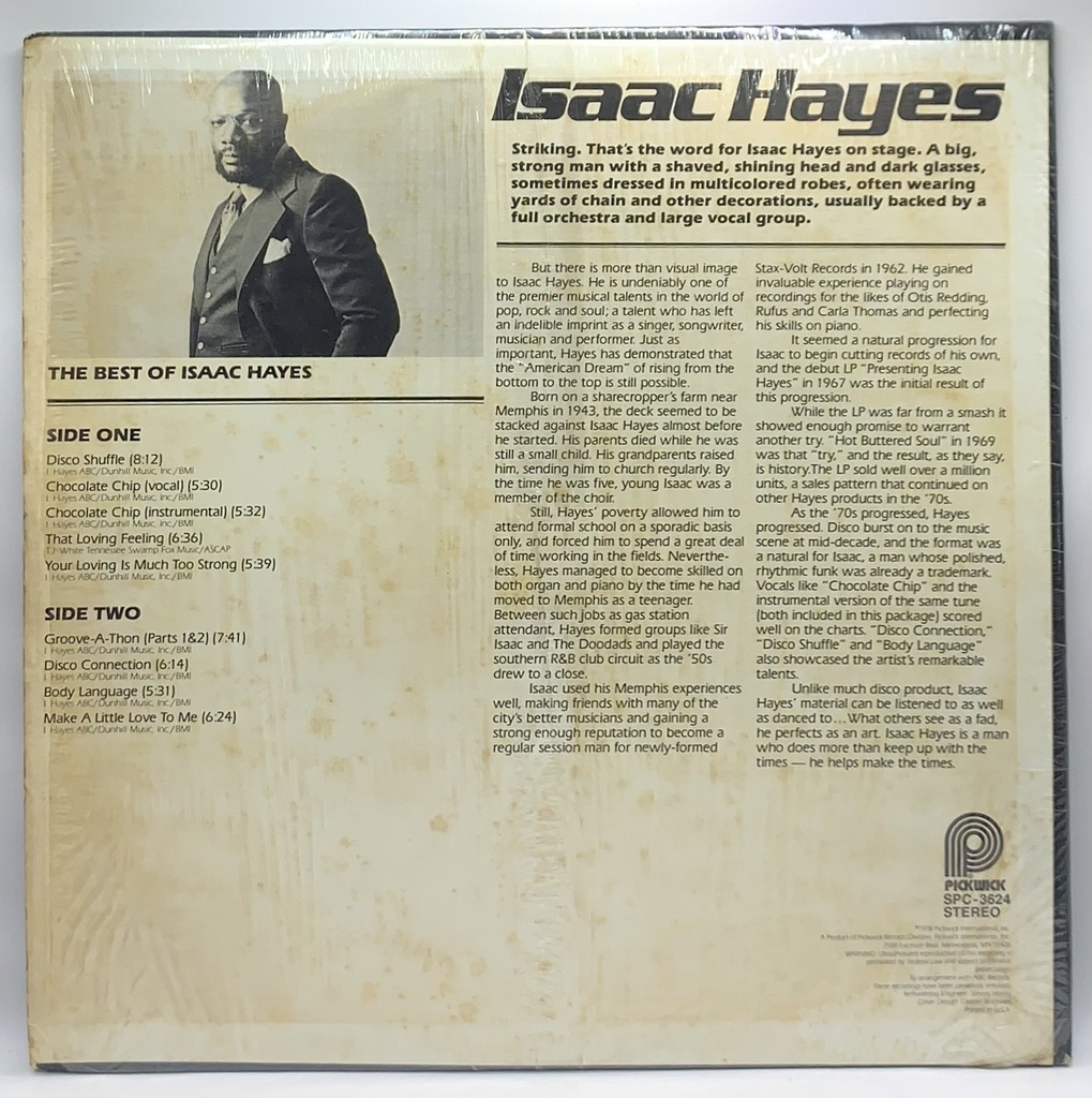 Isaac Hayes - The Best of Isaac Hayes (LP usado)
