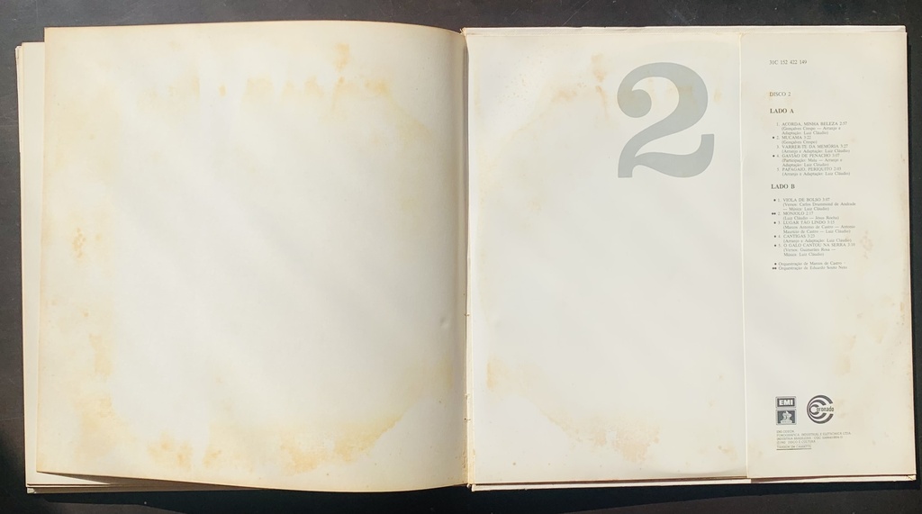 Minas Sempre-Viva : Pesquisa Histórica do Folclore Musical Mineiro / Luiz Cláudio (2LPs+Livro usado)