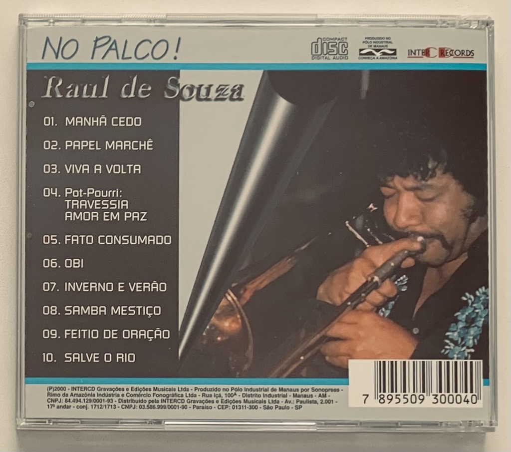 Raul de Souza – No Palco! (CD usado)