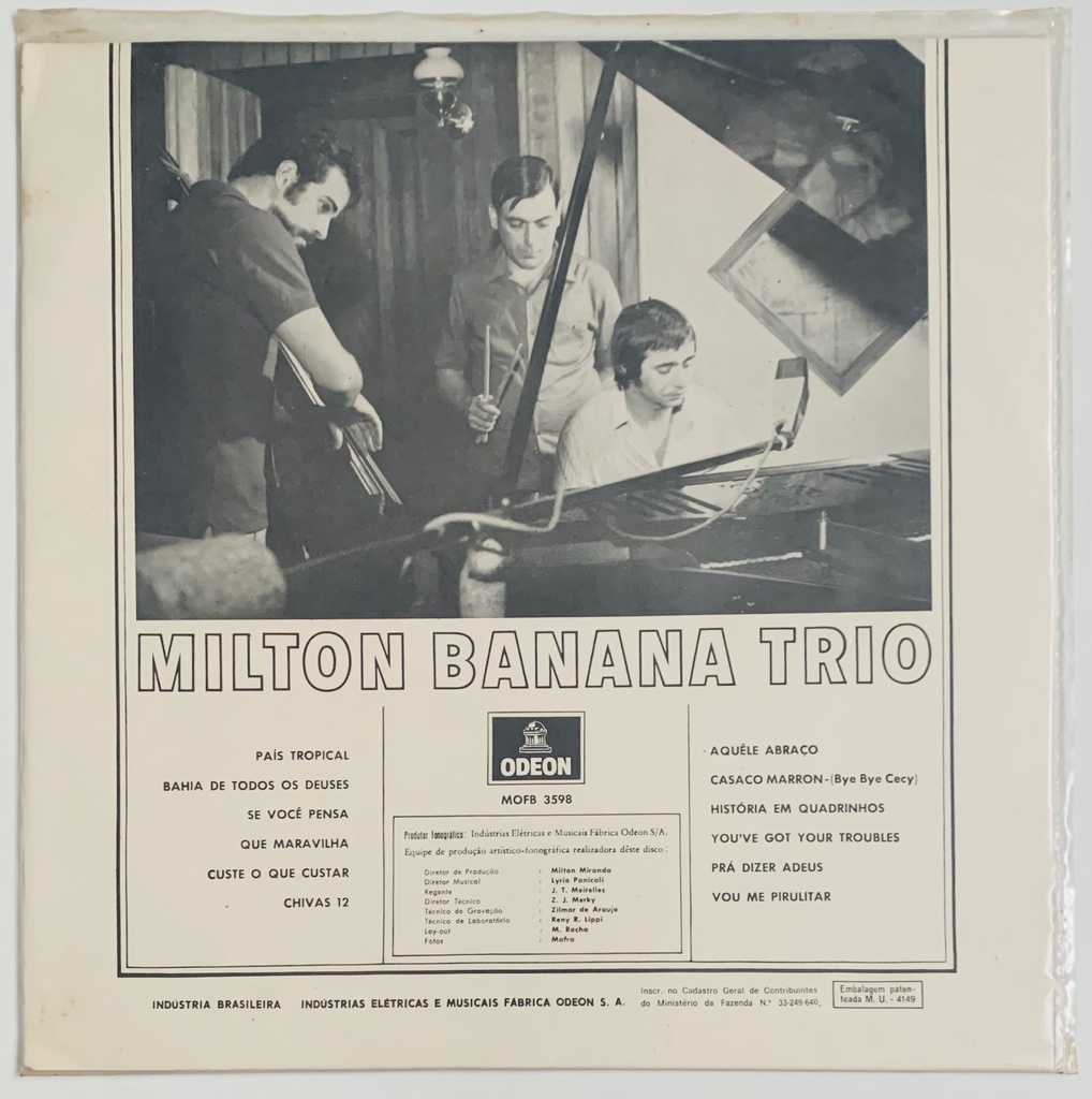 Milton Banana Trio - Milton Banana Trio [1969] (LP usado)