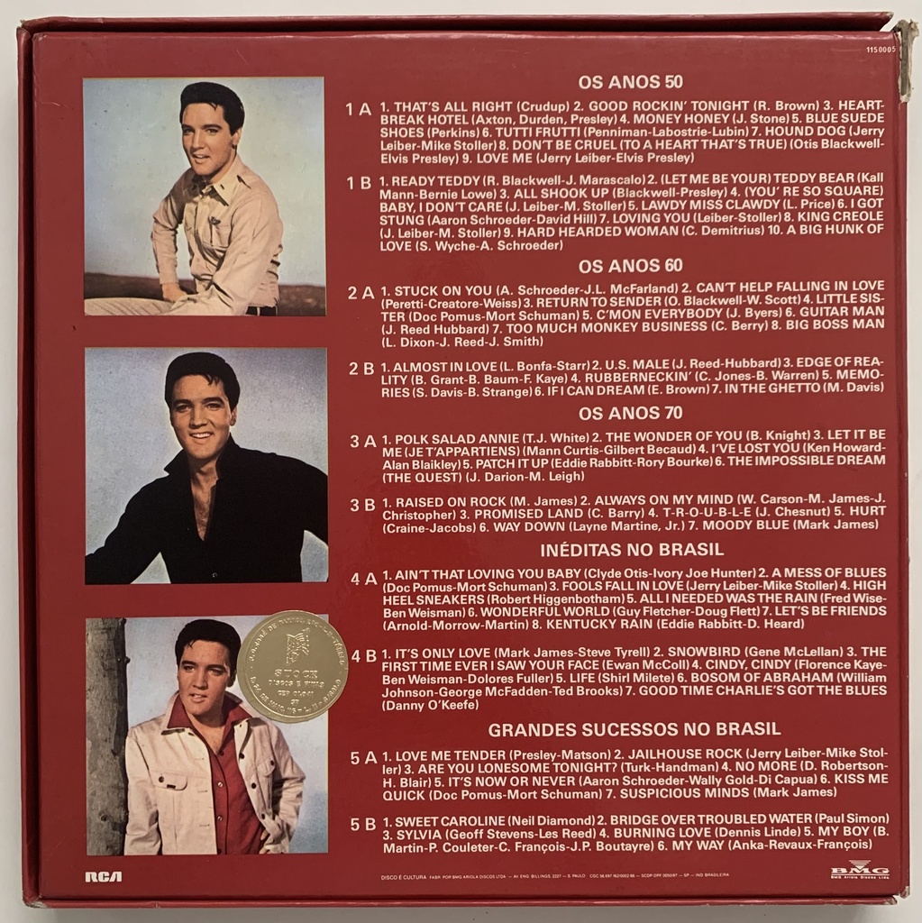 Elvis Presley - Elvis Presley (5LPs usado)