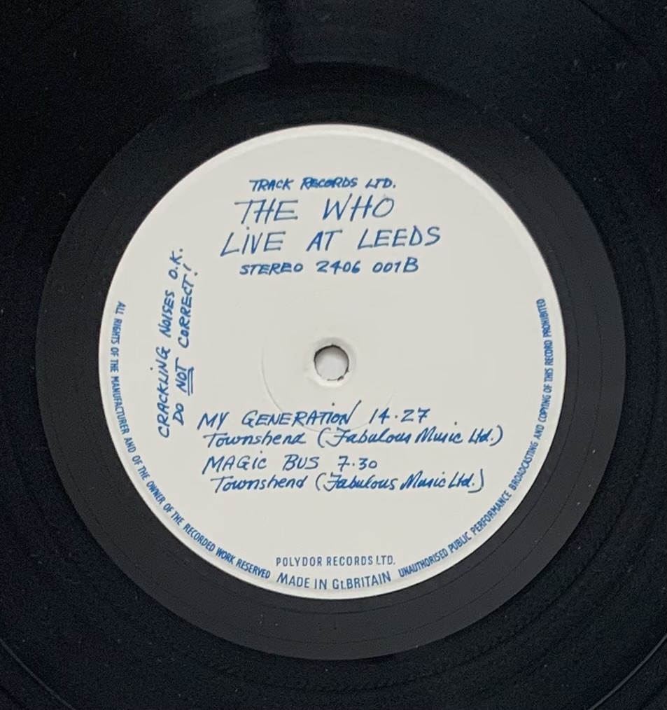 Who,The - Live at Leeds [original c/12 encartes](LP usado)