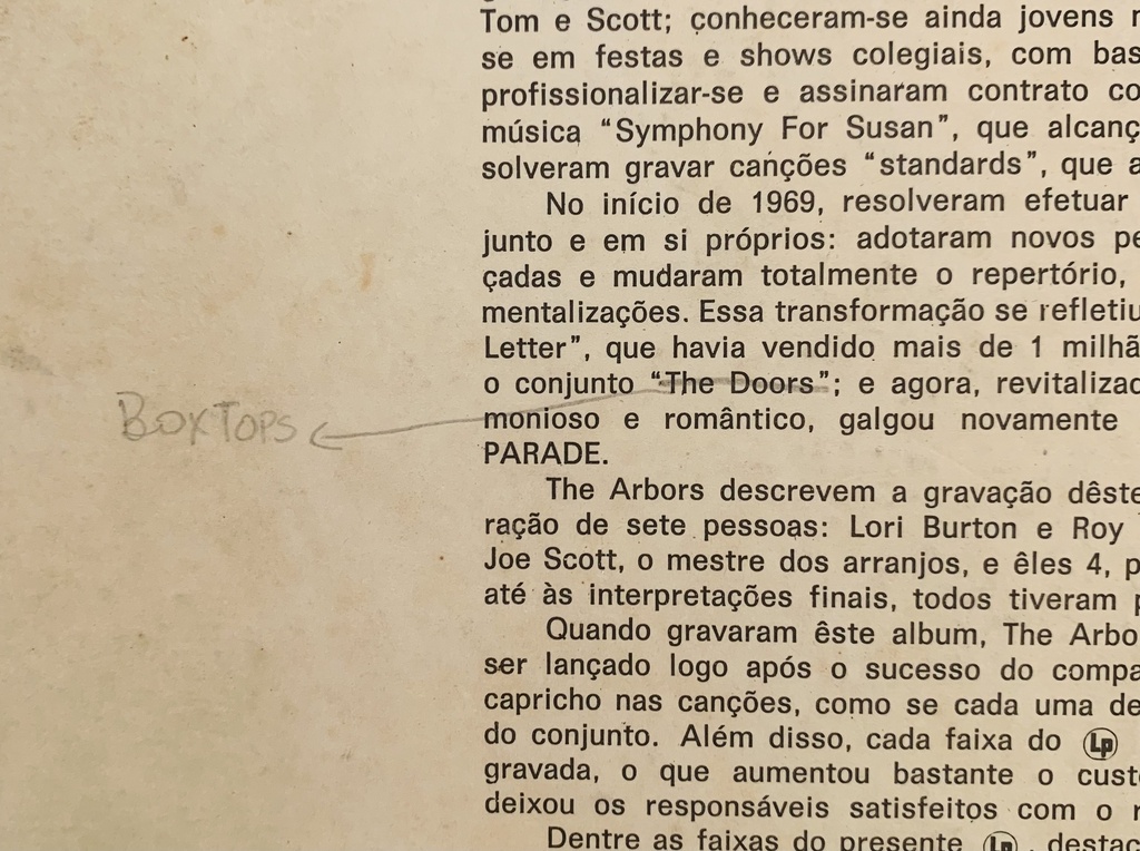 The Arbors - The Arbors (LP usado)