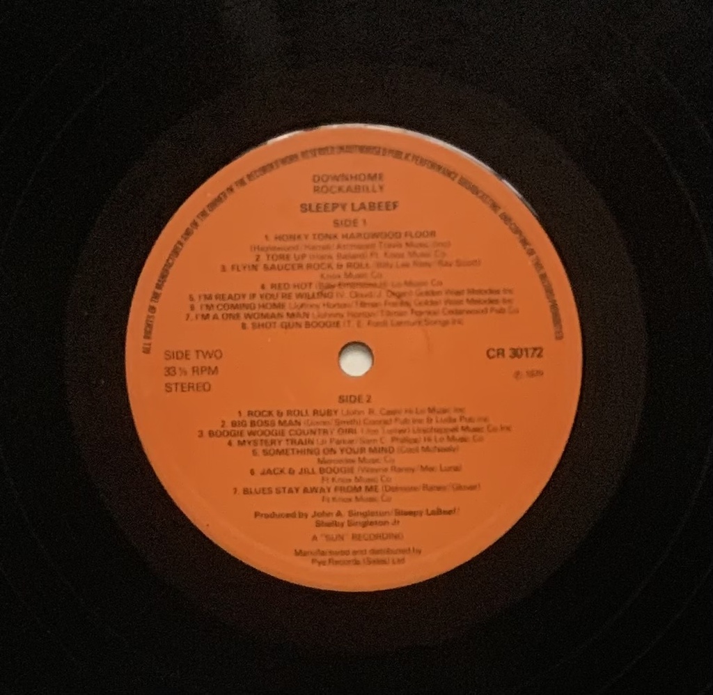 Sleepy LaBeef - Downhome Rockabilly (LP usado)