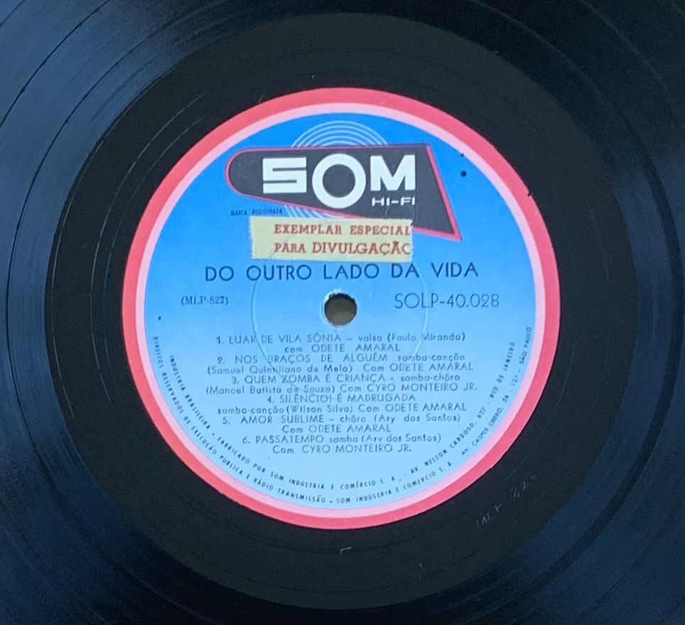 Odete Amaral e Cyro Monteiro Jr. - Do Outro Lado da Vida [Os que Perderam a Liberdade Contam a sua História] (LP usado)