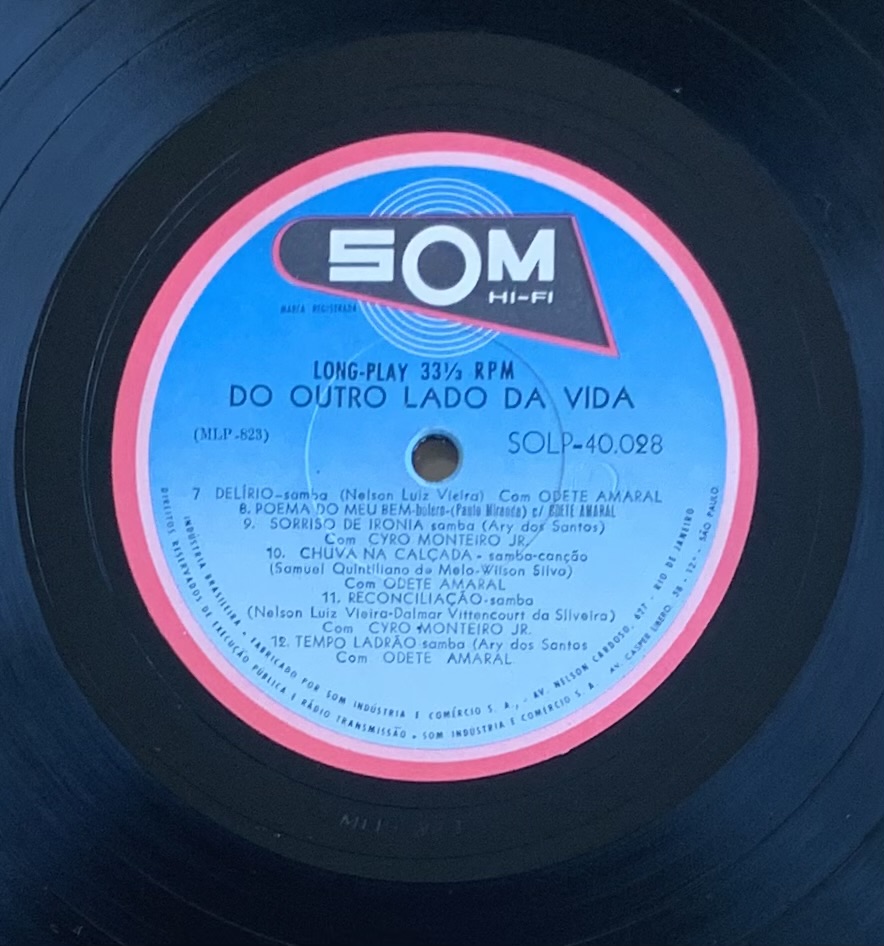 Odete Amaral e Cyro Monteiro Jr. - Do Outro Lado da Vida [Os que Perderam a Liberdade Contam a sua História] (LP usado)