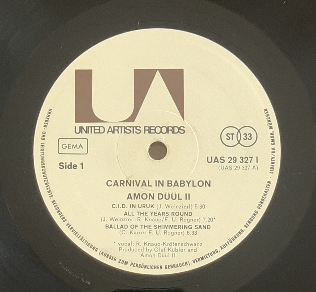 Amon Düül II - Carnival in Babylon (LP usado)