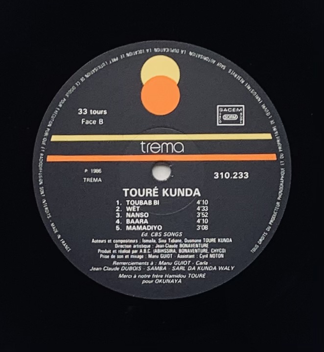 Toure Kunda - Toubab Bi (LP usado)