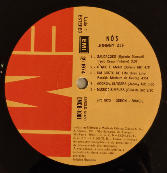 Johnny Alf - Nós (LP usado)