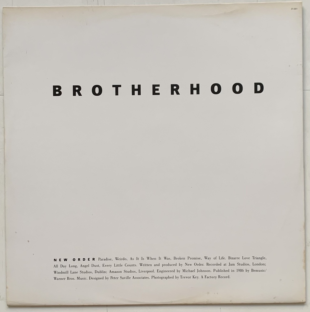 New Order - Brotherhood (LP usado)