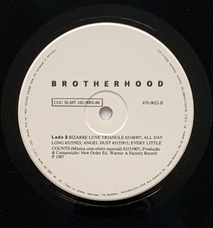 New Order - Brotherhood (LP usado)