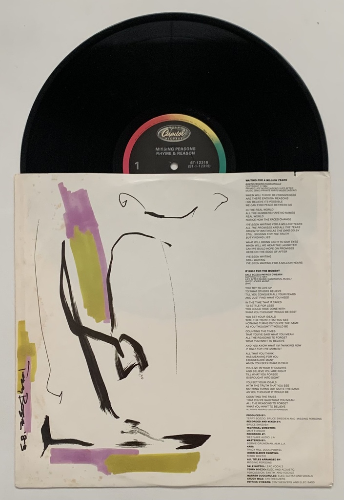 Missing Persons - Rhyme & Reason (LP usado)