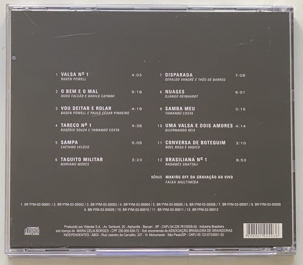 Yamandú Costa - Yamandú ao Vivo (CD usado)