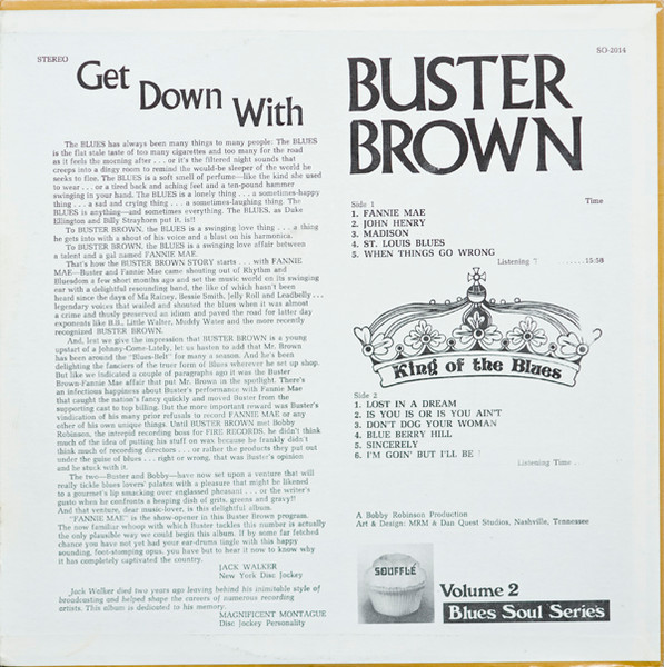 Buster Brown – Get Down with Buster Brown King of the Blues (LP usado)