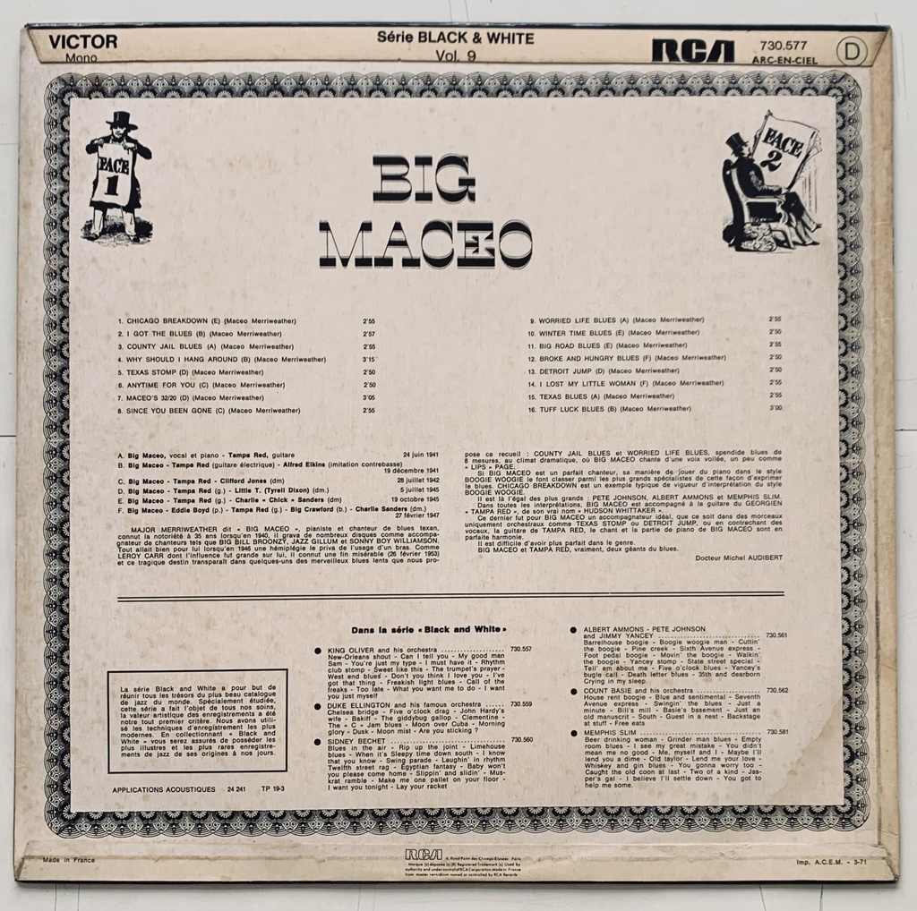 Big Maceo - Big Maceo (LP usado)