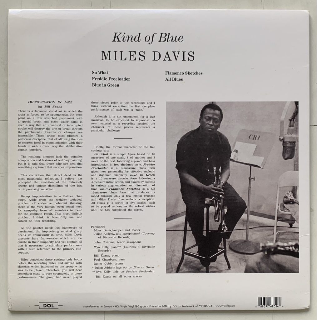Miles Davis - Kind of Blue (LP Picture Disc usado)