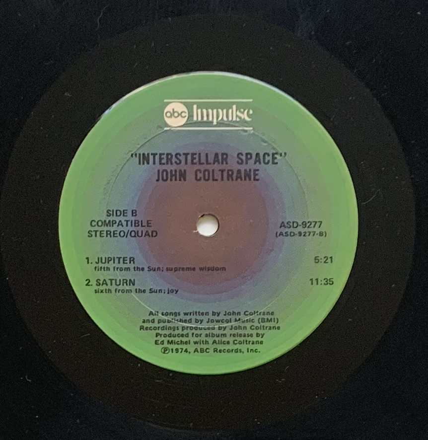 John Coltrane - Interstellar Space (LP usado)