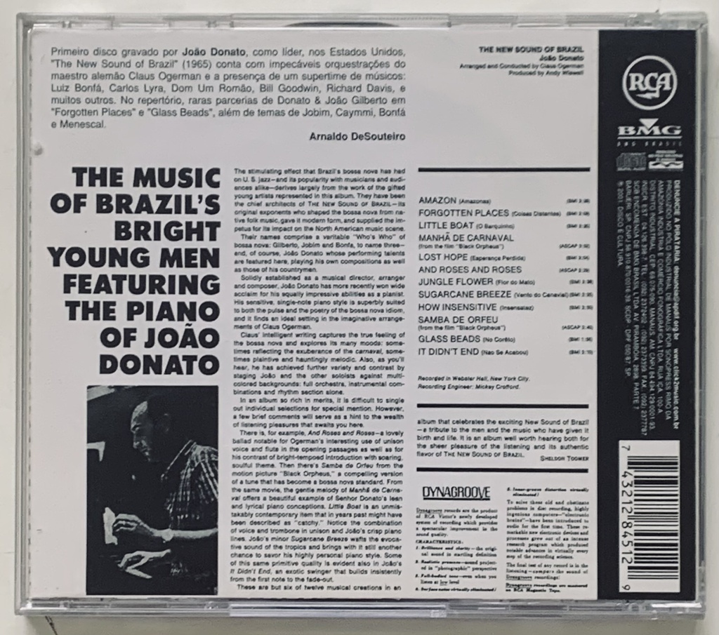 João Donato - The New Sound of Brazil (CD usado)