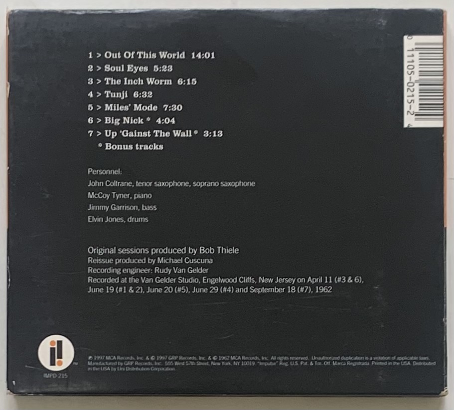 John Coltrane Quartet - Coltrane ( CD usado)