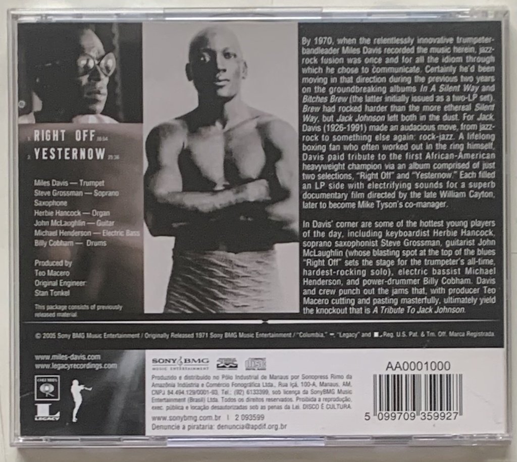 Miles Davis – Jack Johnson (CD usado)