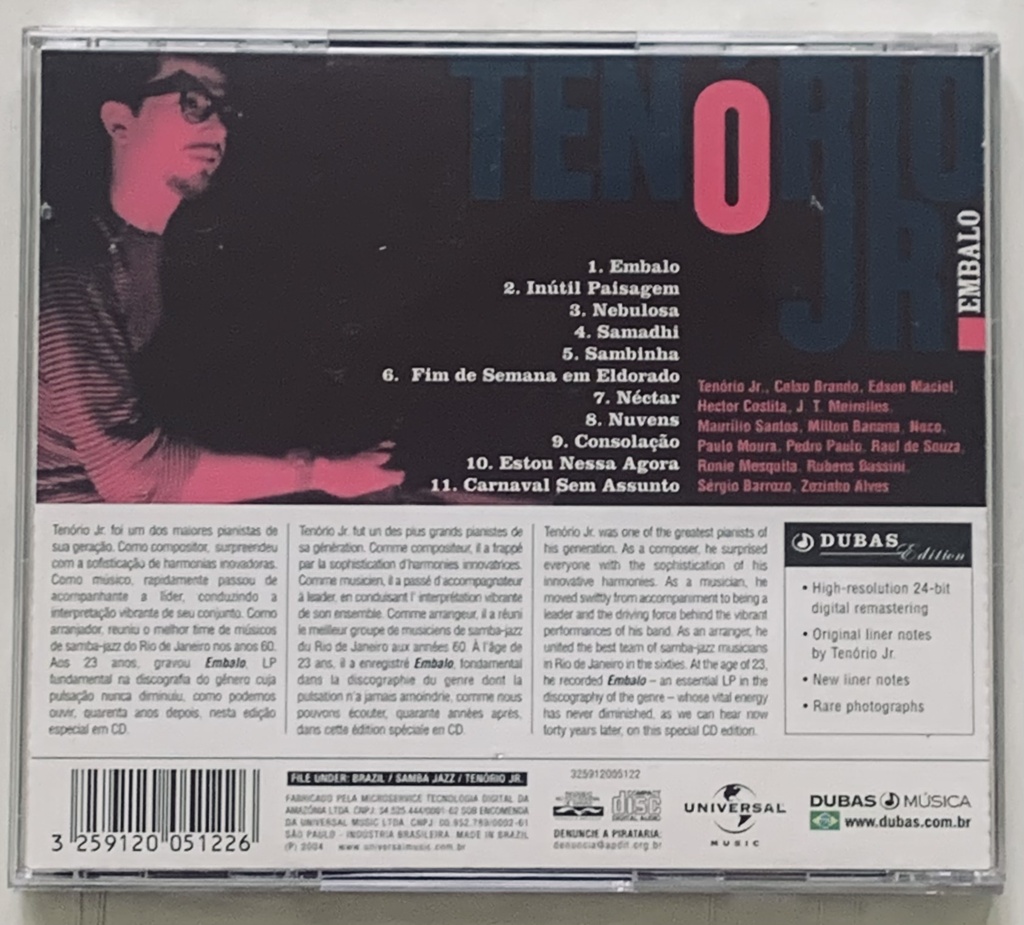 Tenório Jr. - Embalo (CD usado)