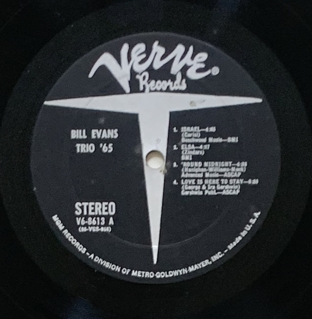 Bill Evans Trio - Trio '65 (LP usado)