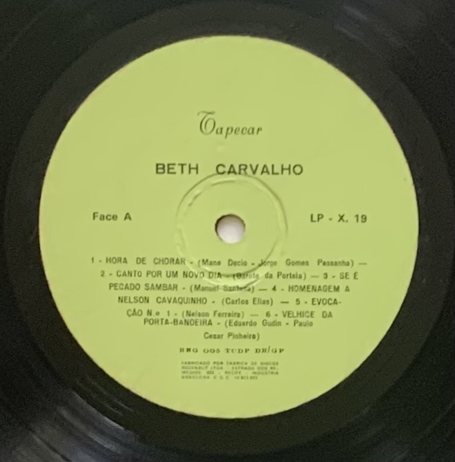 Beth Carvalho – Canto por um Novo Dia (LP usado)