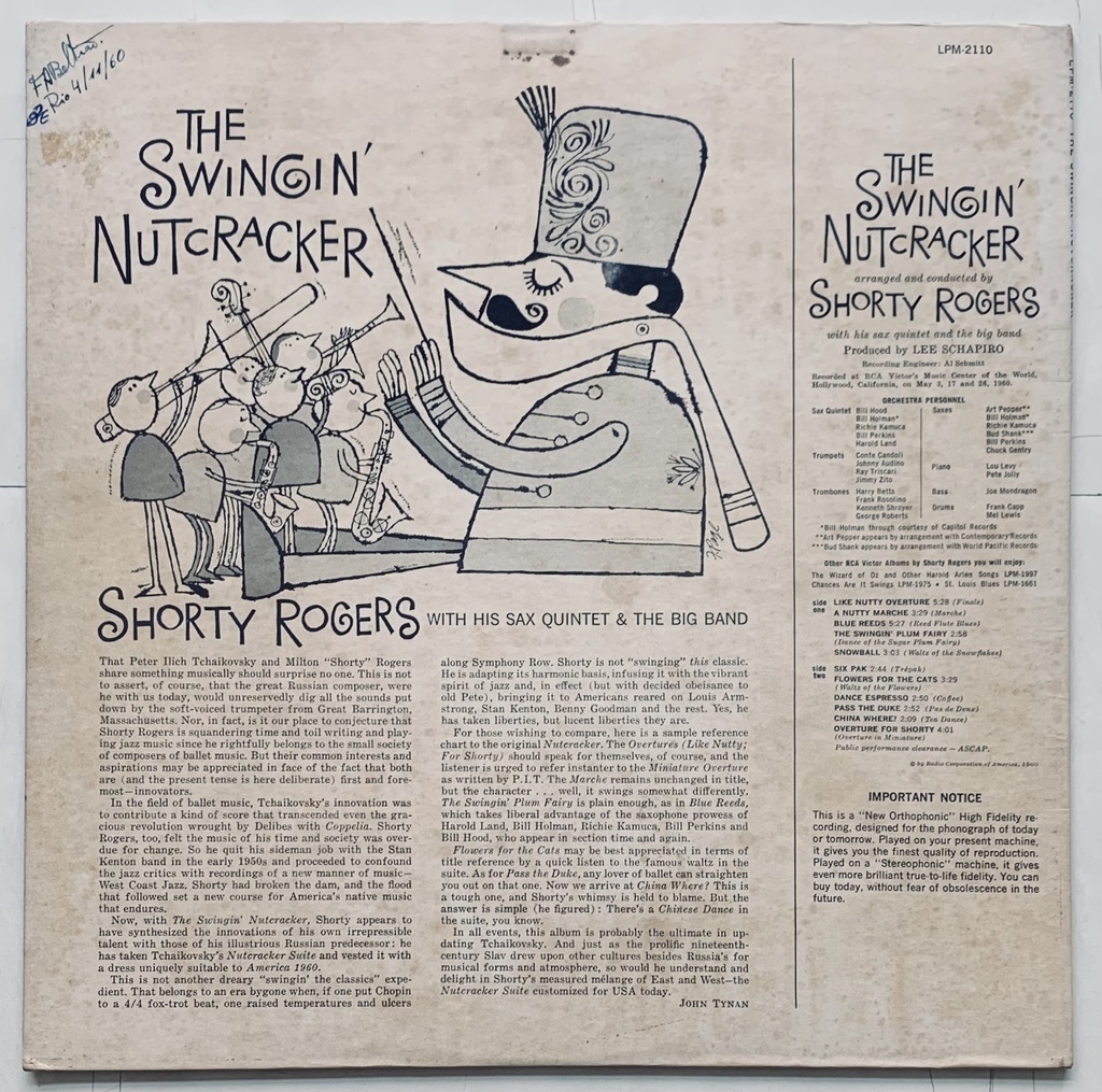 Shorty Rogers - The Swingin' Nutcracker (LP usado)