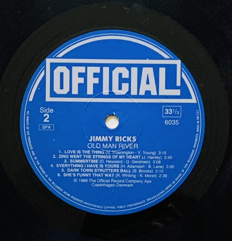 Jimmy Ricks - Old Man River (LP usado)