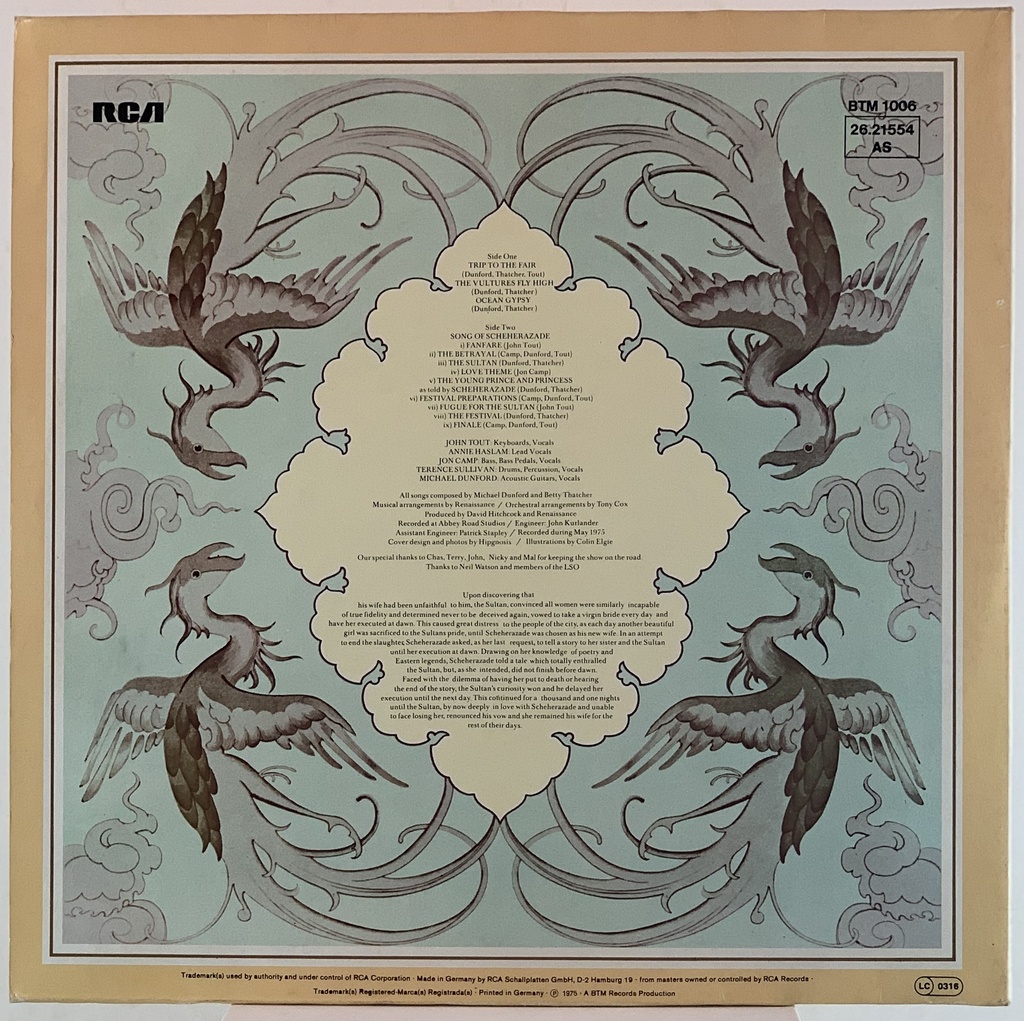 Renaissance - Scheherazade And Other Stories (LP usado)