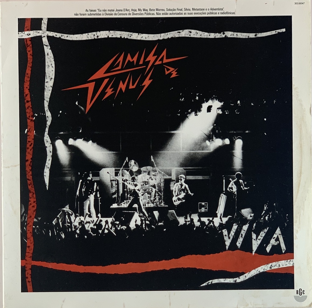 Camisa de Vênus - "Ao Vivo" (LP usado)