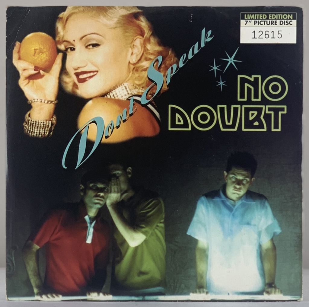 No Doubt – Don't Speak ,45rpm, Pucture Disc,Ltd Edition, Numerado ( Vinil 7" usado)