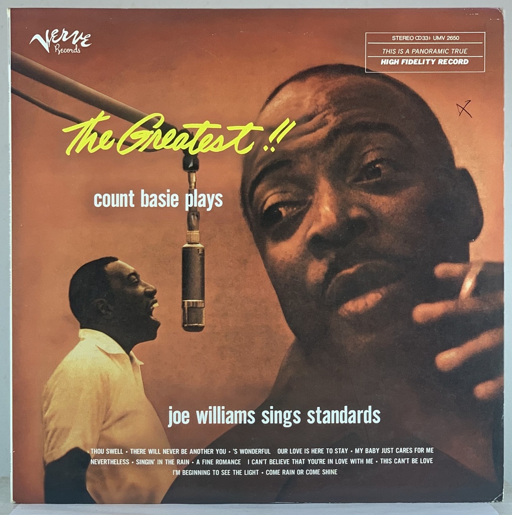 Count Basie, Joe Williams – The Greatest!! [Count Basie Plays...Joe Williams Sings Standards]  (LP usado)