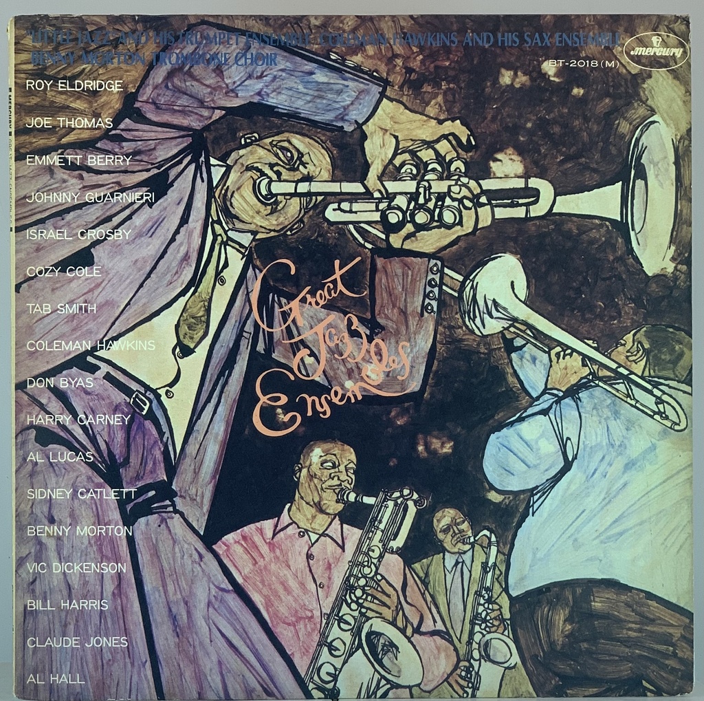 "Little Jazz" And his Trumpet Ensemble, Coleman Hawkins and his Sax Ensemble, Benny Morton Trombone Choir - Great Jazz Ensembles (LP usado)