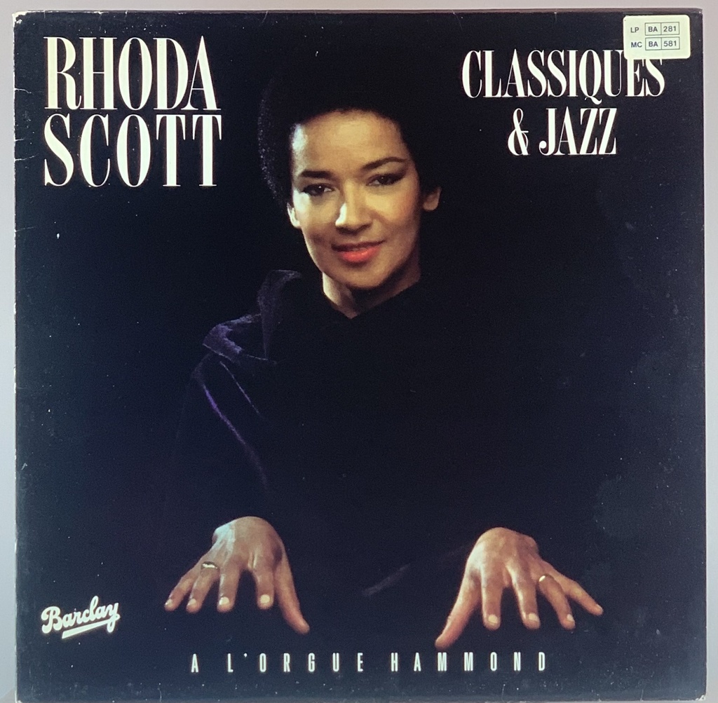 Rhoda Scott – A L'Orgue Hammond [Classiques & Jazz] (LP usado)