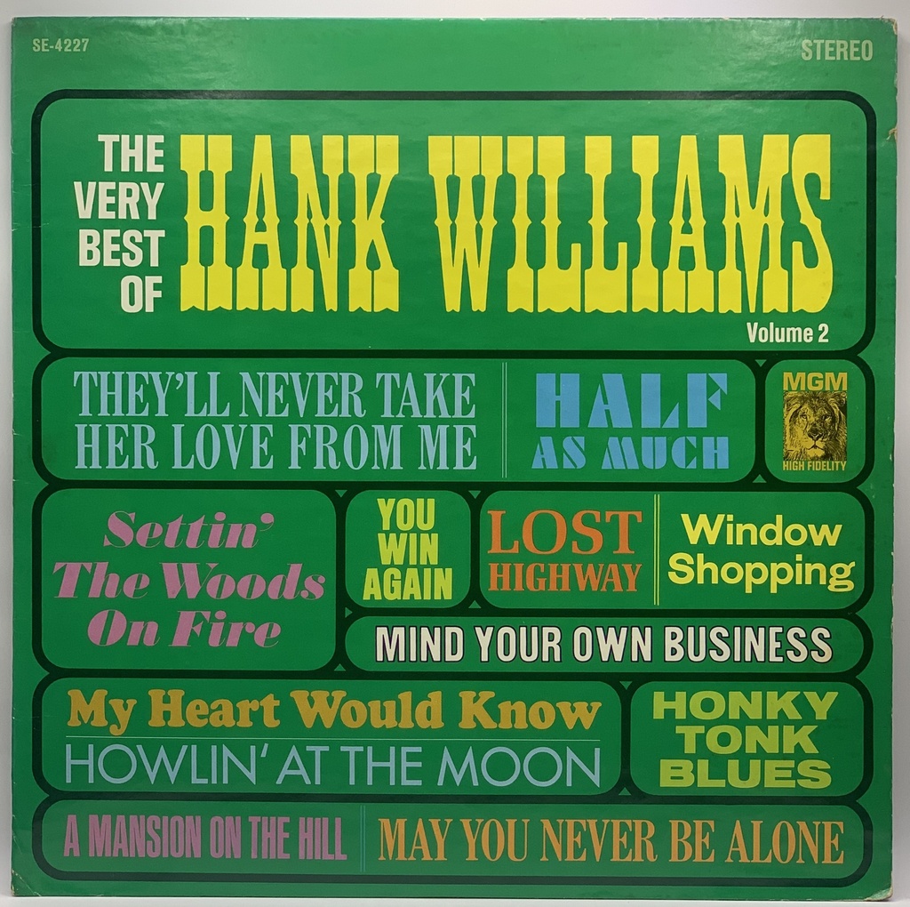 Hank Williams - The Very Best of Hank Williams Volume 2 (LP usado)