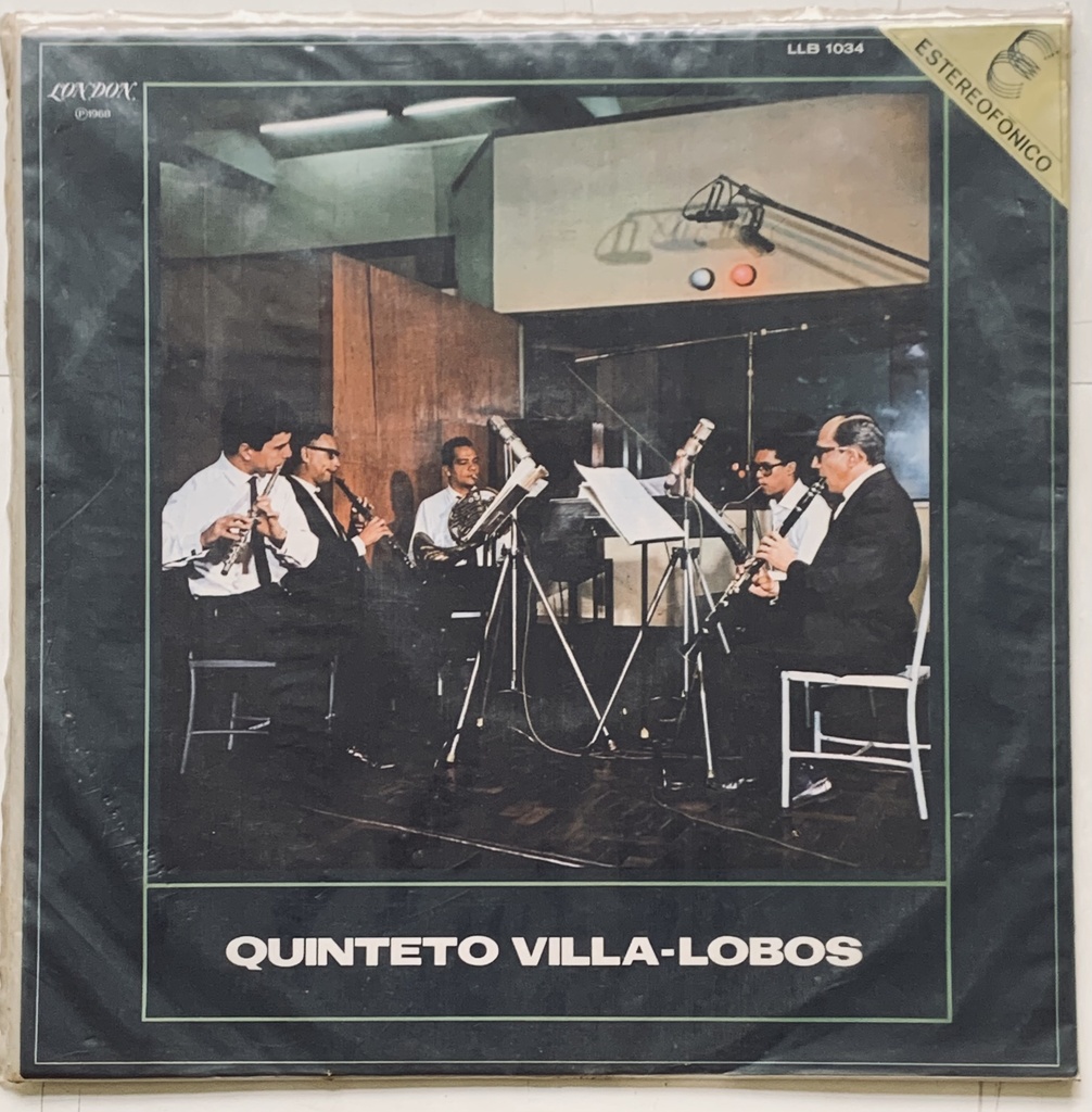 Quinteto Villa-Lobos - Obras de Villa-Lôbos e Edino Krieger (LP usado)