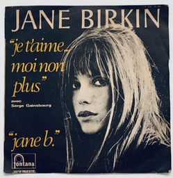 Jane Birkin Avec Serge Gainsbourg – Je T'aime... Moi Non Plus (Vinil 7" usado)